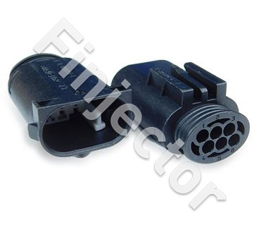 6 pole female connector (QUAD-MALE pins)(TH-CON-1-MALE)