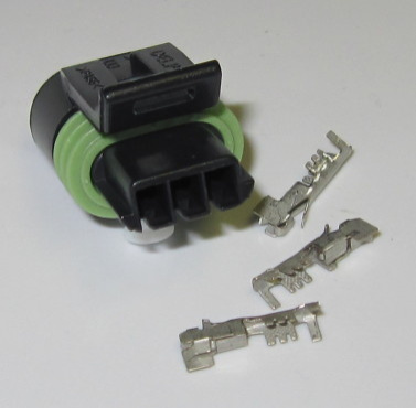 3 pole Delphi connector SET for high power coils and actuators