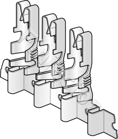 Sulakerasian liitinterminaali 4-6 mm2, UNI F630, (hinta / kpl, nauhassa 10 kpl) 