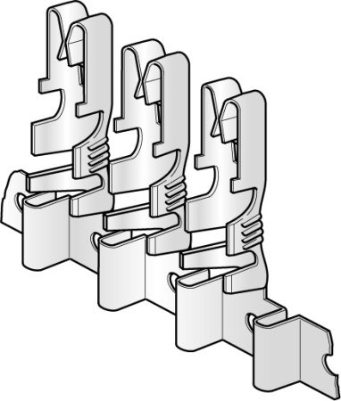 Fuse box terminal 4-6 mm2, UNI F630 in strip of 10 pcs, price/ea