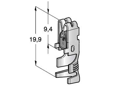 LIITIN sulakerasiaan, UNI F630 CLIP 4-6 mm2 (1107940)