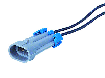 2-pole male connector with wires, GM-type