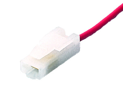 1-pole male connector with wire, lock