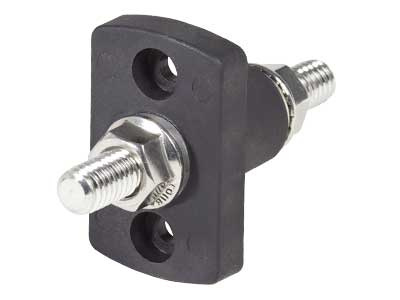 10mm Kytkentäpultti, tinapäällysteistä messinkiä, max 48V 250A, aukko 24mm (1790-2203)