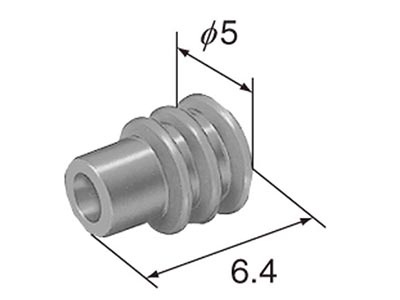 Sumitomo 0.5-0.75mm2 HX series wire seal, Dark Green (7165-0194)