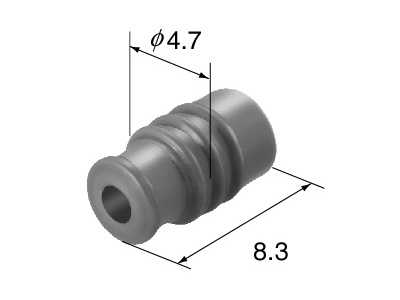 Wire seal, 4.7 mm wire diameter 1.6–2.4 mm (Sumitomo 7165-0515)