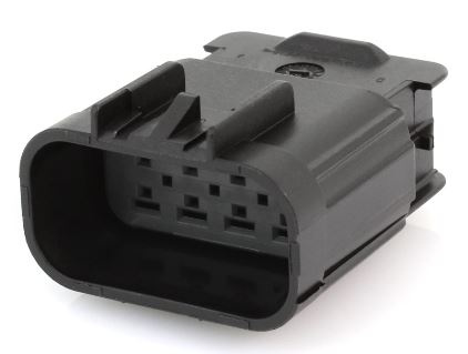 Delphi 15326655, 8 Way Black GT 280 Sealed Male Connector