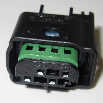 4 pole connector housing, code 1, MQS BU-GEH EDS, SW4P (1-967640-1)