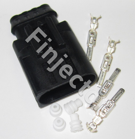 4 pole connector SET, 1- 2.5 mm², SLK Male pins, Code A, Clip top