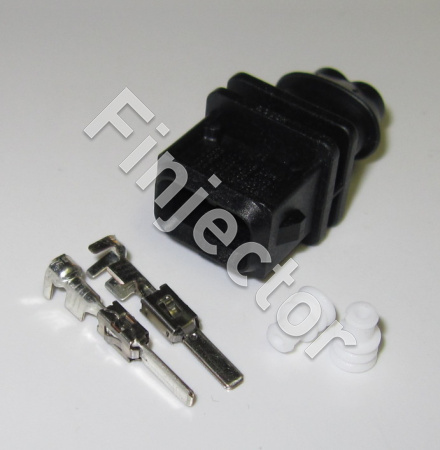2-napainen liitinsarja 1.5-2.5 mm2, urospistoke, Jetronic-tyyppi, JPT-MALE