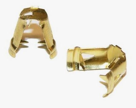 Brass push in terminal for distributor coil - 7mm 8mm Straight Push on (HT13)