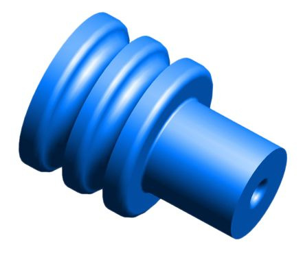 JPT wire seal, BLUE, for wire size 0.35 - 1 mm2