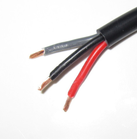 Autocable 3 X 1.5 mm² RKKB black shield (full reel = 50m)