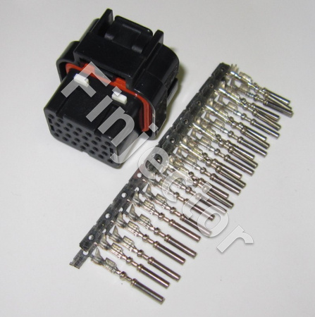 Motec and Haltech connector set 26 pole, female terminals 0.75-1