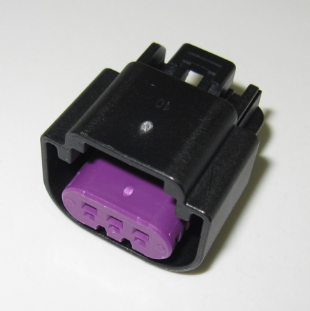 Delphi 3 pole female black connector housing, GT 150 SERIES