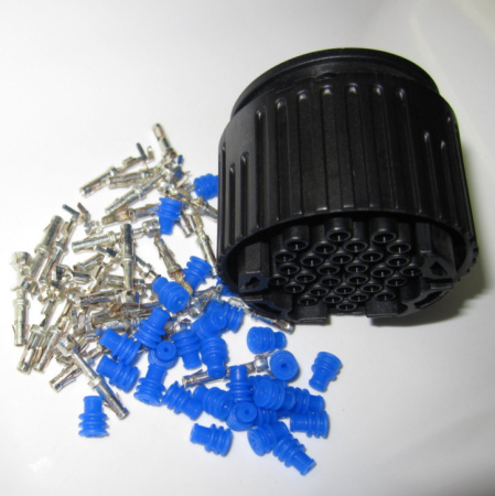 KKS LKS 1.5, 30 pole Round Connector SET, 0.25- 0.5 mm², Silver plated terminals