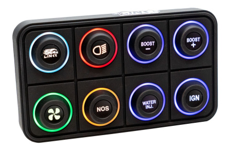 Link ECU - Link CAN Keypad 8 button, 15mm inserts (sold separately) (Link ECU 101-0237)