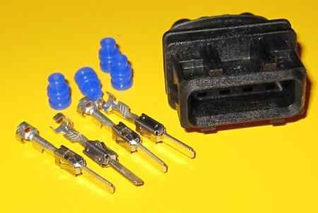 4 pole connector SET, Jetronic, 0.2 - 0.6 mm2