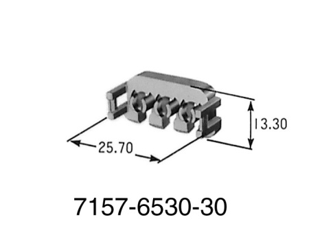 Yazaki 58 Connector W Type Rear Holder (7157-6530-30)