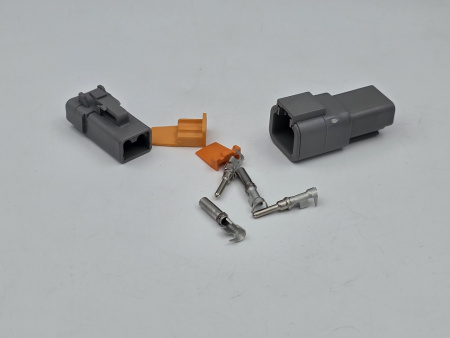 Deutsch DTP 2-napainen liitinpari, 2-4 mm2, (25A)
