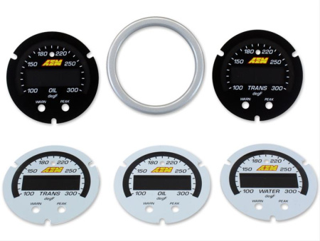X-Series Temperature Gauge 100~300F / 40~150C. Black Bezel & Black Water Faceplate (30-0302)