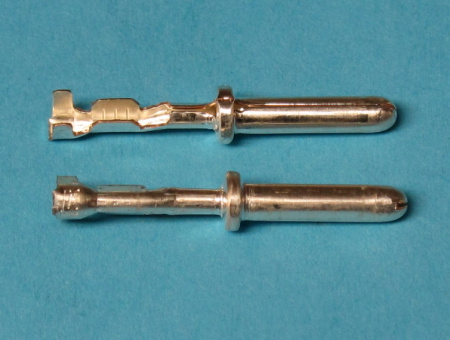 KKS RK 2,5, Round male pin, 0.25- 0.5 mm², Silver-plated, Ø 2,5 mm, Temp. Range 110 °C