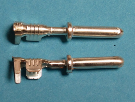 KKS RK 2,5, Round male pin, 1- 2.5 mm², Silver-plated, Ø 2,5 mm, Temp. Range 110 °C