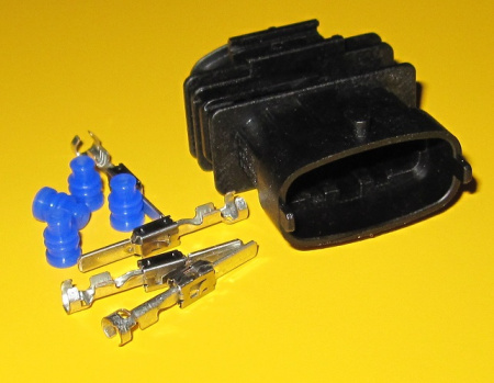 4 pole Female Compact connector set, 0.2-0.6mm2 (male pins)