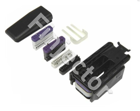 58 pole connector set. Mating terminals: 52 pcs MLK1.2 + 6 pcs SLK2.8. MB: A1695400081, 0015450930
