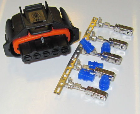 Compact connector SET, 5 pole, BDK 2.8, Code 5, for Bosch HFM