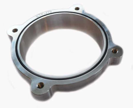Weld flange for 82 mm Bosch throttle body (DBW) ETF-473. Example for 0280750473. Aluminum, with seal.