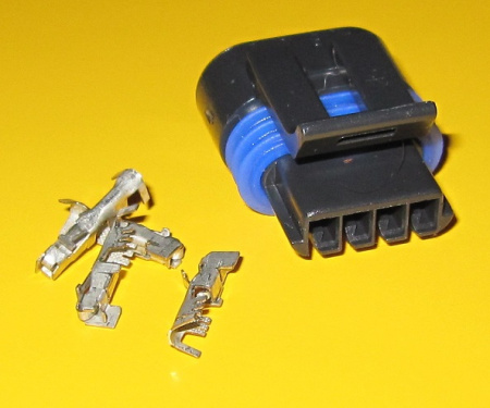 4 pole male connector set for (PSA) lambda sensors etc., with te