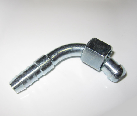 Tube bend nipple 90° for 10 mm polyamide tube, nut M16X1.5