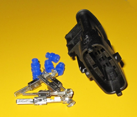 5 pole Compact connector SET, Code 1, JPT Male pins 0.2 - 0.6 mm2 + seals