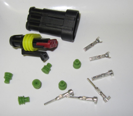 Super Seal 3 pole 0.35-0.5 mm2 connector pair