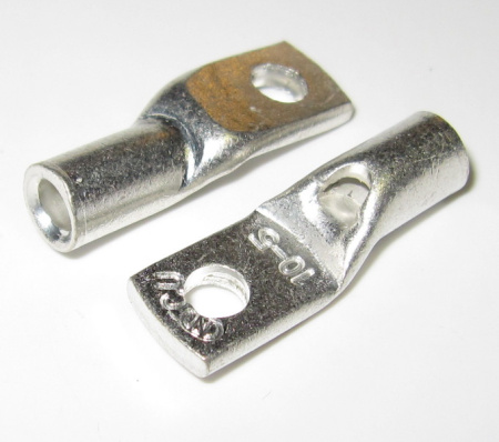 Tubular Cable Lug, cable 10 mm2, hole 5 mm