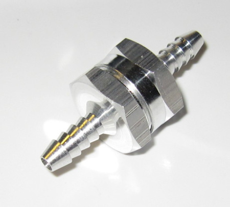 TAKAISKUVENTTIILI 6 mm LETKULLE / PUTKELLE, alumiinirunko