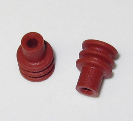 Delphi Dark Red Cable Seal, Metri-Pack 150 Sealed, 1 - 2.5 mm2