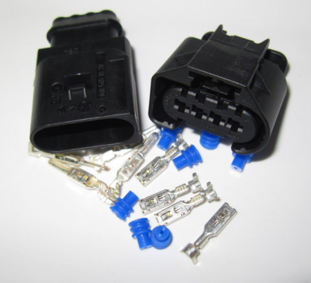4 pole Kostal connector pair, for 0.5-1.0 mm² wire size, Code A 