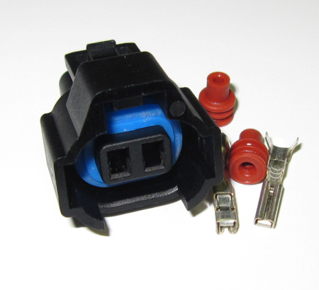 2 pole connector SET ND/Sumitomo type (for Injectors). Fits for 2 dif. coding (ND-CON-3-SET)
