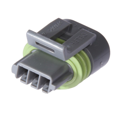 3 Pole Gray Metri-Pack 150.2 Sealed Female connector, center gavity