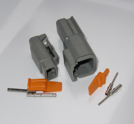 Deutsch DTM 2-napainen liitinpari, 0,2-0,5 mm2