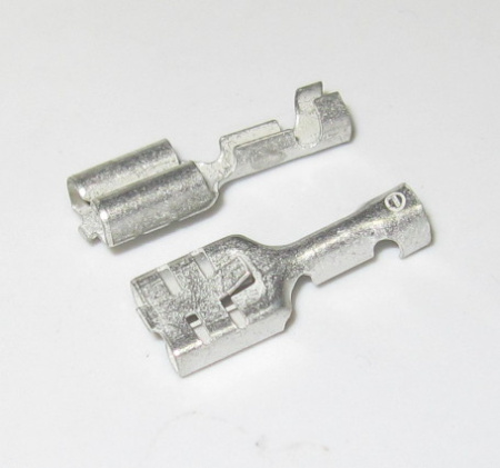 Crimp Connector 6.3 mm, 0.5-1.0mm², with lock tab (box=100 pcs)