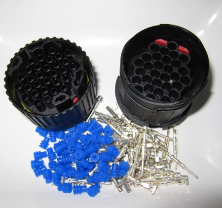 KKS LKS 1.5, 30 pole Round Connector PAIR, 0.75-1 mm², Ø 1.5 mm