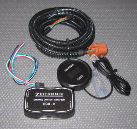 Ethanol Content Analyzer -2 (ECA-2) with E% Gauge, black. Digits: Red