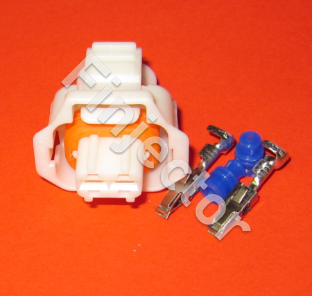 Compact connector SET; 2-way, JPT 0.2 - 0.6 mm2, with moulded protective wall