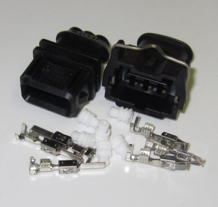 3 pole Bosch Jetronic connector pair for wire size 1.5 - 2.5 mm2