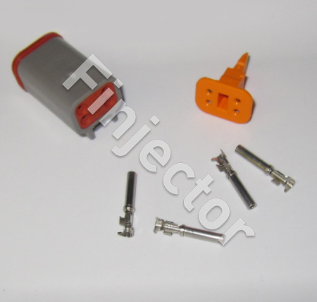 Deutsch DT 4-napainen urosliitinsarja, 0.75-2 mm2, krimpattavat pinnit