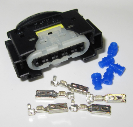 KKS SLK 2,8 ELA, 5 pole connector SET, 0.5- 1 mm², Code B Clip r+l