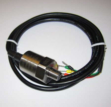10 Bar (150 PSI) fuel/oil pressure sensor, 1/8 NPT, with 1 m cable. IP67 (MKS-10-1-8-C)